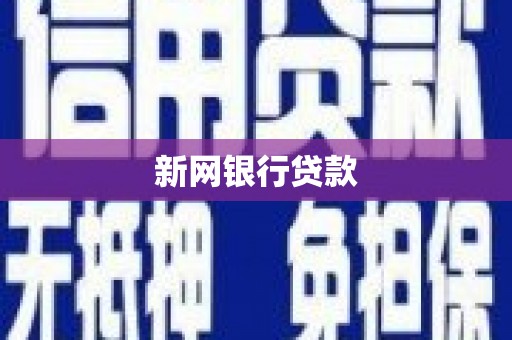 丹徒新网银行贷款