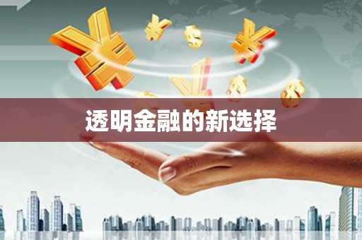 丹徒透明金融的新选择