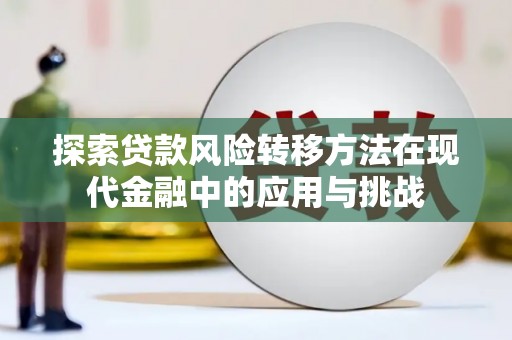 丹徒探索贷款风险转移方法在现代金融中的应用与挑战