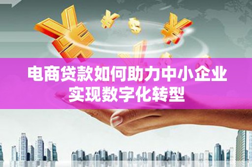 丹徒电商贷款如何助力中小企业实现数字化转型