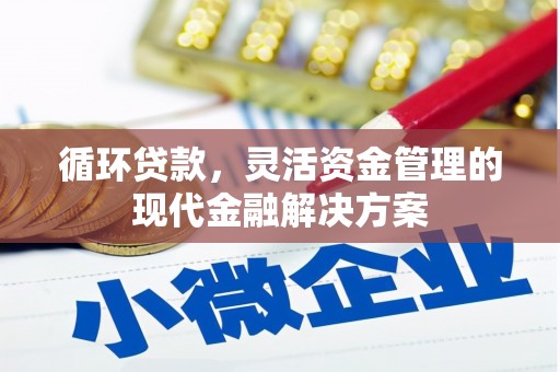 丹徒循环贷款，灵活资金管理的现代金融解决方案