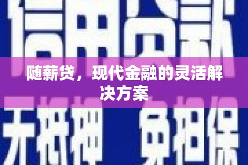 丹徒随薪贷，现代金融的灵活解决方案