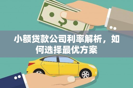 丹徒小额贷款公司利率解析，如何选择最优方案