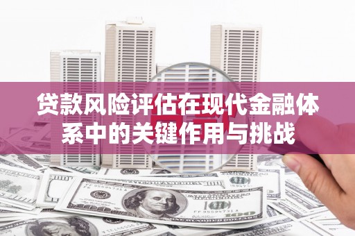 丹徒贷款风险评估在现代金融体系中的关键作用与挑战