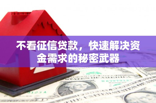 丹徒不看征信贷款，快速解决资金需求的秘密武器