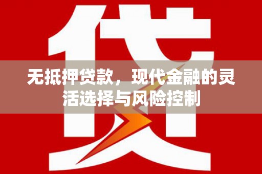 丹徒无抵押贷款，现代金融的灵活选择与风险控制