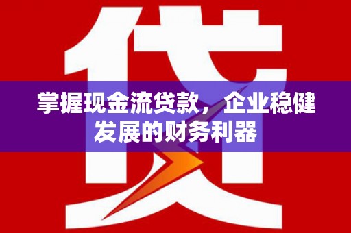 丹徒掌握现金流贷款，企业稳健发展的财务利器