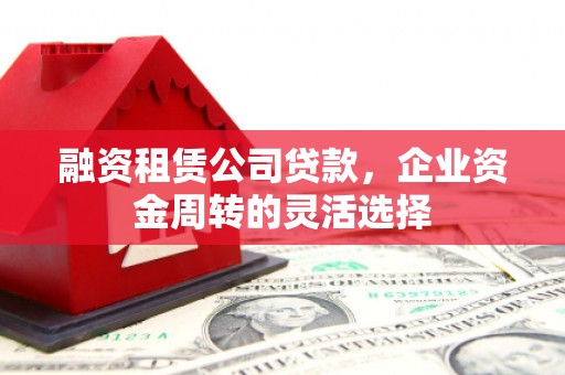 丹徒融资租赁公司贷款，企业资金周转的灵活选择