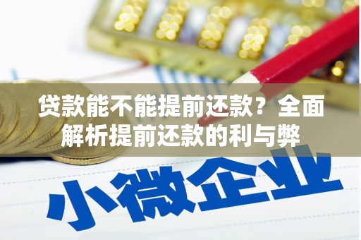 丹徒贷款能不能提前还款？全面解析提前还款的利与弊