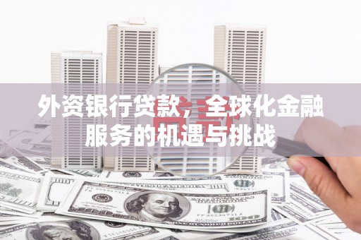丹徒外资银行贷款，全球化金融服务的机遇与挑战