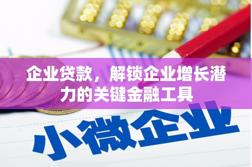 丹徒企业贷款，解锁企业增长潜力的关键金融工具