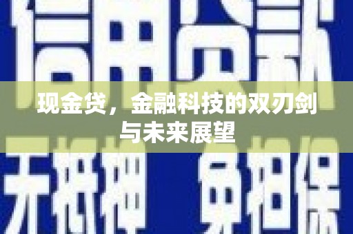 丹徒现金贷，金融科技的双刃剑与未来展望