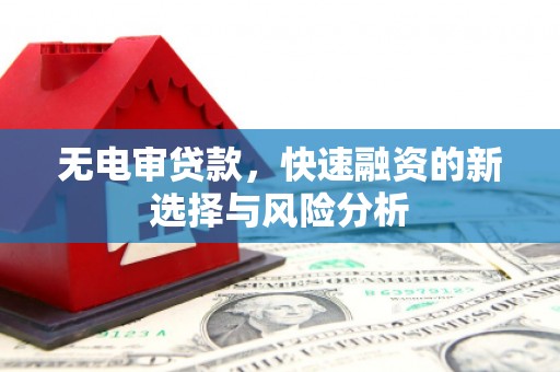 丹徒无电审贷款，快速融资的新选择与风险分析