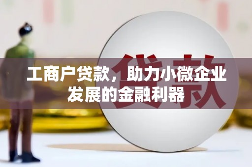丹徒工商户贷款，助力小微企业发展的金融利器