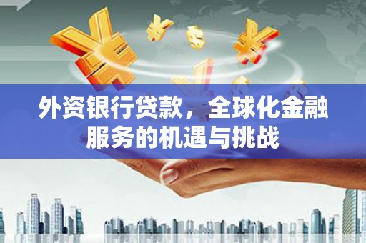 丹徒外资银行贷款，全球化金融服务的机遇与挑战