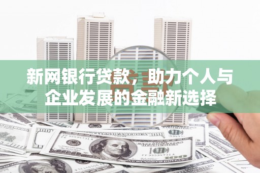 丹徒新网银行贷款，助力个人与企业发展的金融新选择