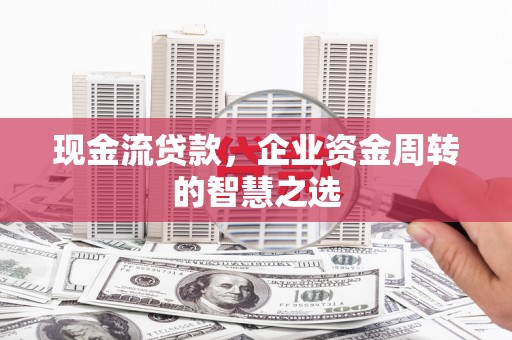 丹徒现金流贷款，企业资金周转的智慧之选