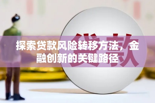 丹徒探索贷款风险转移方法，金融创新的关键路径