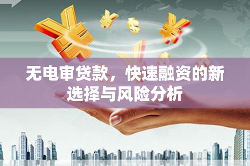 丹徒无电审贷款，快速融资的新选择与风险分析