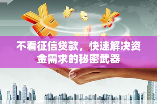 丹徒不看征信贷款，快速解决资金需求的秘密武器