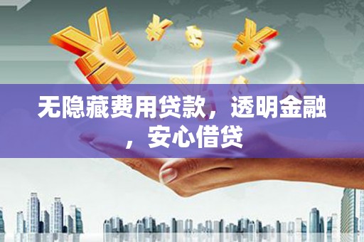 丹徒无隐藏费用贷款，透明金融，安心借贷