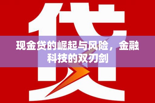 丹徒现金贷的崛起与风险，金融科技的双刃剑