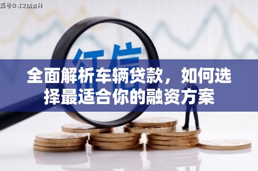 丹徒全面解析车辆贷款，如何选择最适合你的融资方案