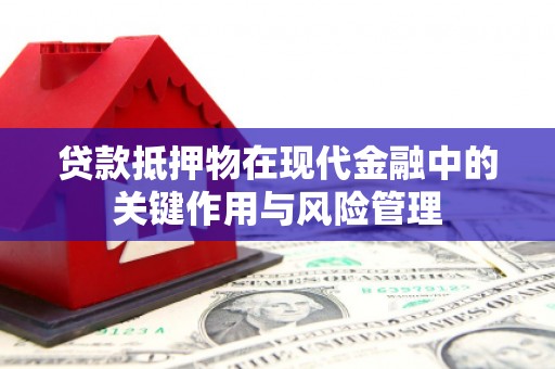 丹徒贷款抵押物在现代金融中的关键作用与风险管理