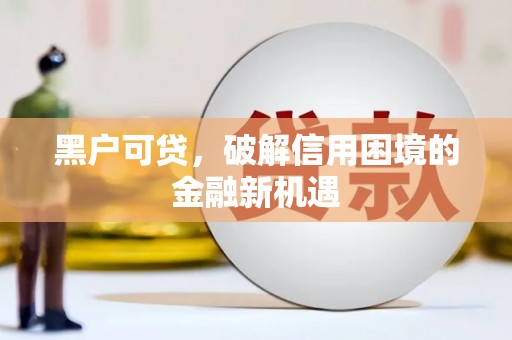 丹徒黑户可贷，破解信用困境的金融新机遇
