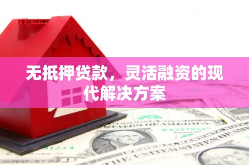 丹徒无抵押贷款，灵活融资的现代解决方案